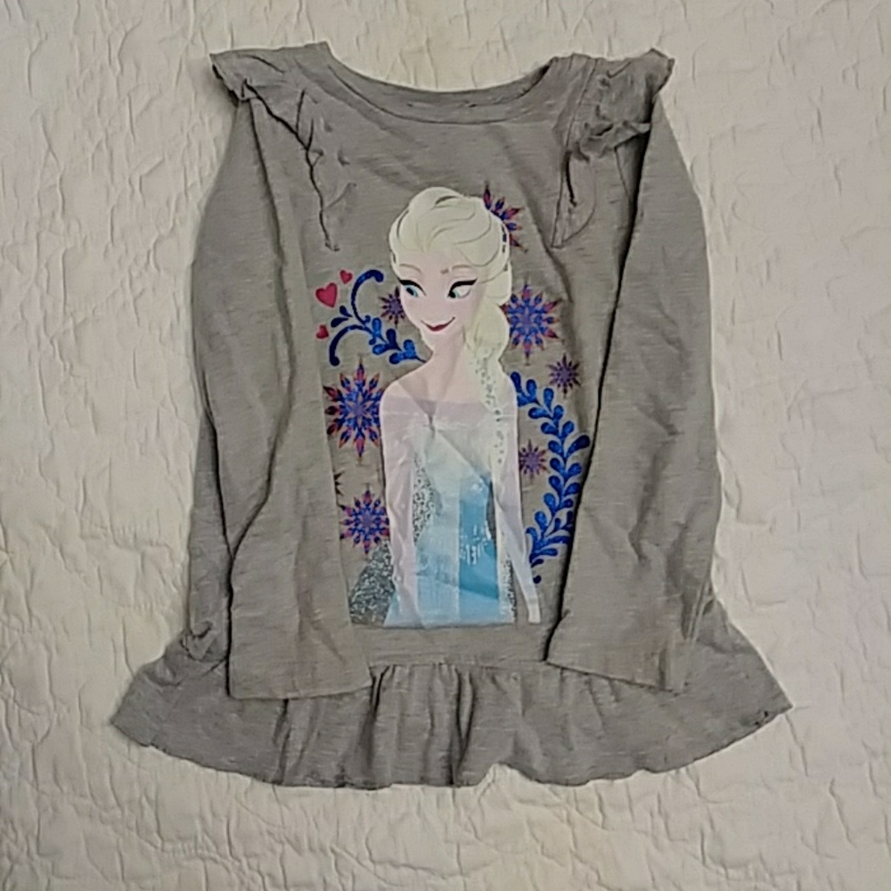 Preschool Girls Disney Elsa Long Sleeve Shirt
